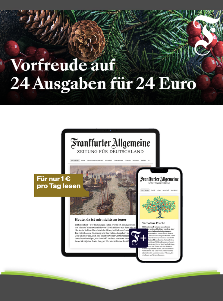 24 Ausgaben FAZ & FAS für 24 €