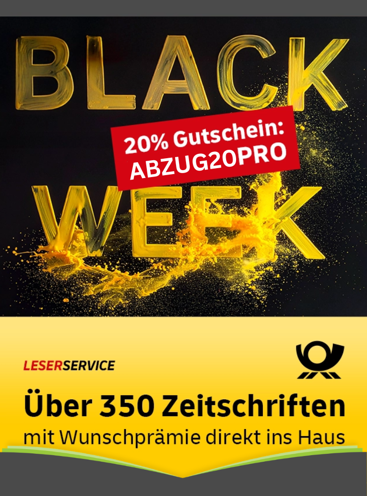 Black Week: 20% Rabatt beim Leserservice