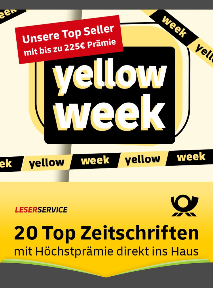 Yellow Week beim Deutsche Post Leserservice