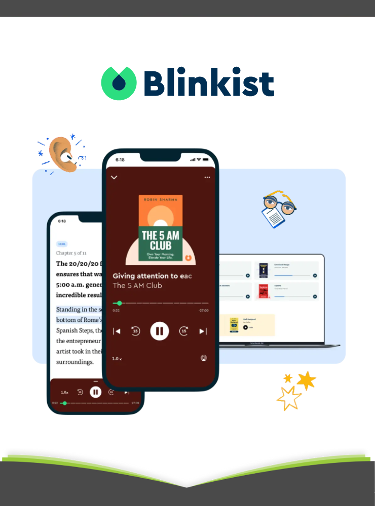 1 Jahr Blinkist mit 85% Rabatt