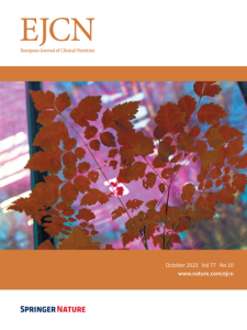 European Journal of Clinical Nutrition Abo