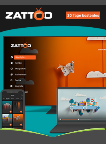 30 Tage Zattoo Ultimate gratis