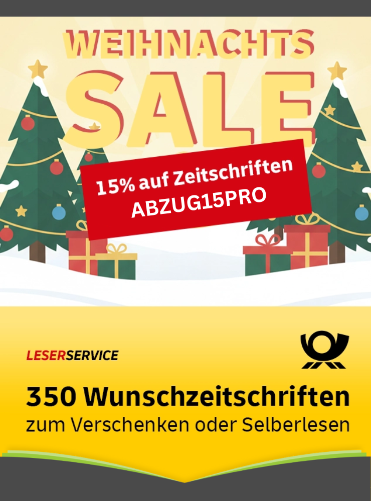 Weihnachts-Sale: 15% Rabatt beim Leserservice