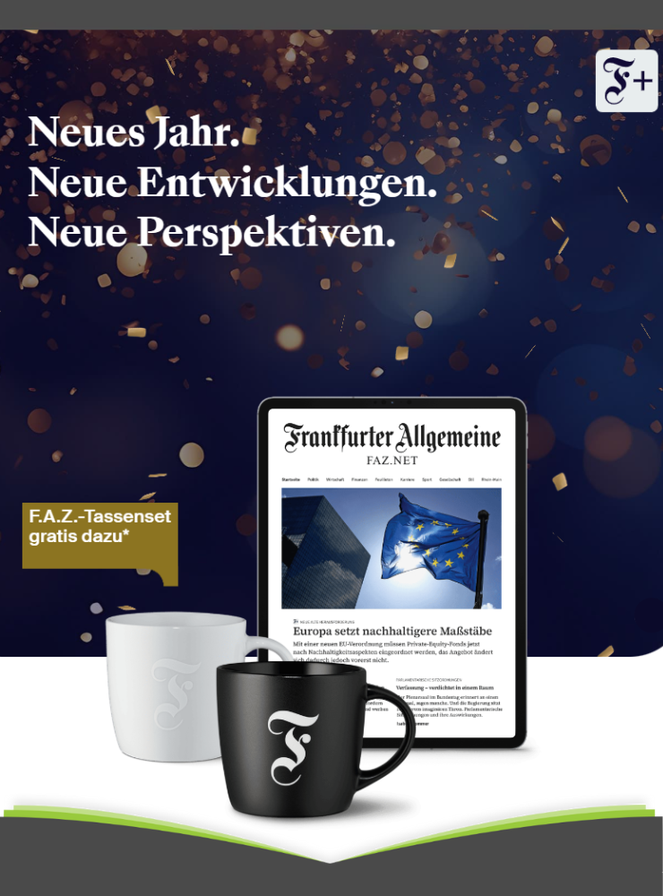 1 Jahr FAZ+ mit gratis Tassenset