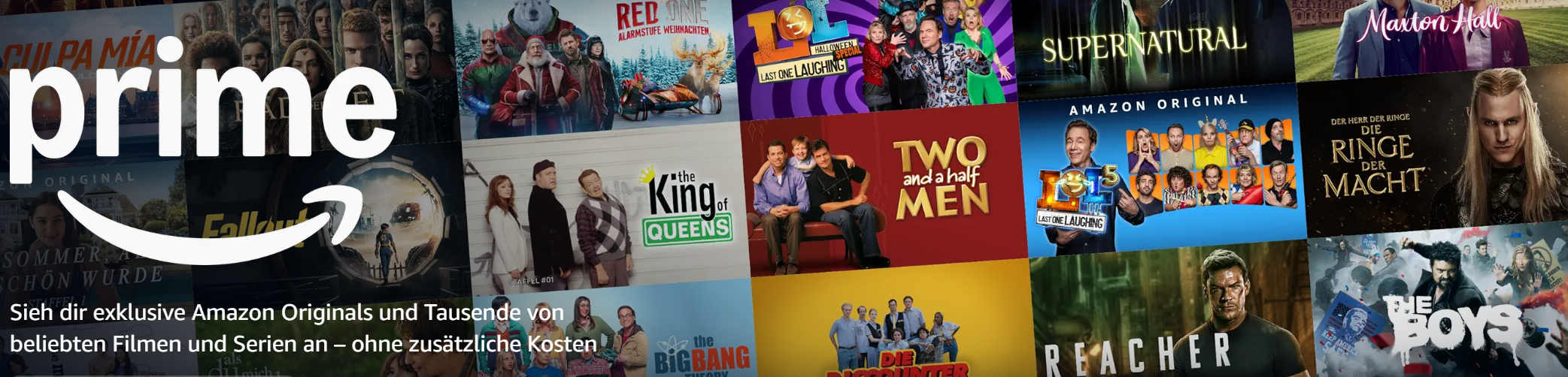 Banner des Anbieters Amazon Prime Video.