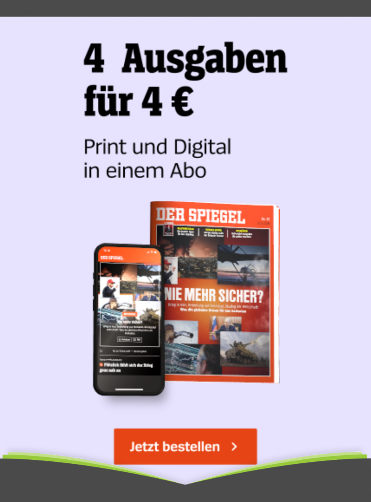 4 Ausgaben DER SPIEGEL für 4 €