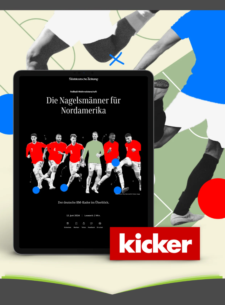 kicker+ Zugang gratis zum SZ Plus Abo
