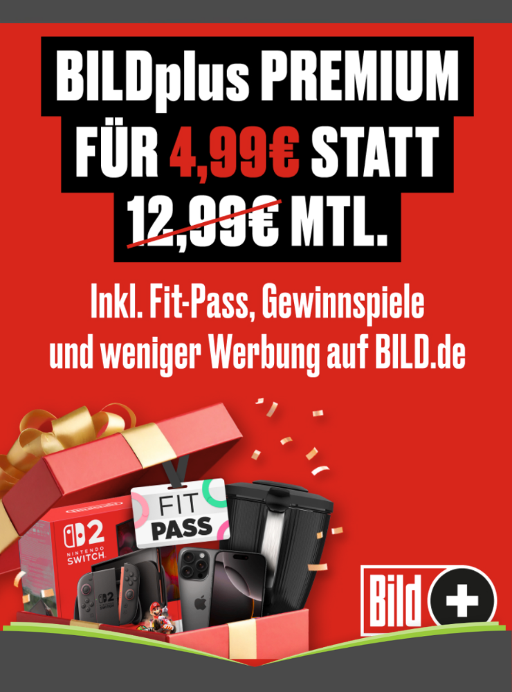 BILDplus Premium für 4,99 € mtl.