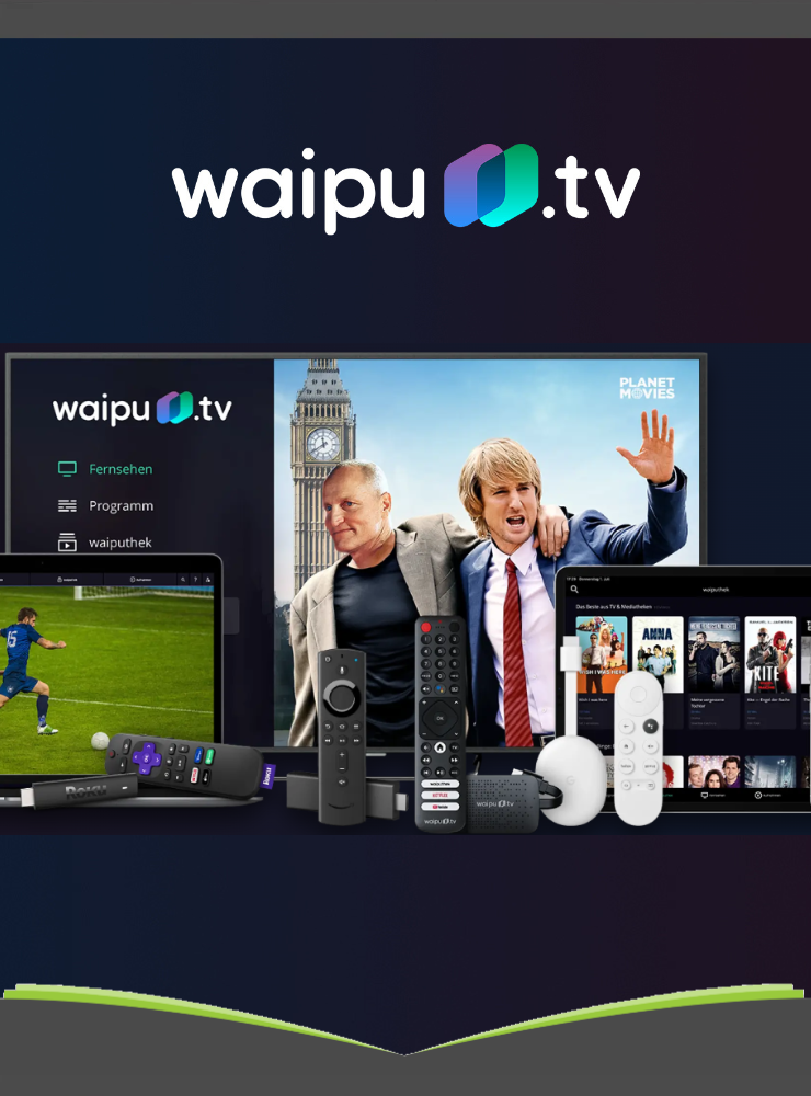 1 Jahr waipu.tv Comfort für 1 €/Monat