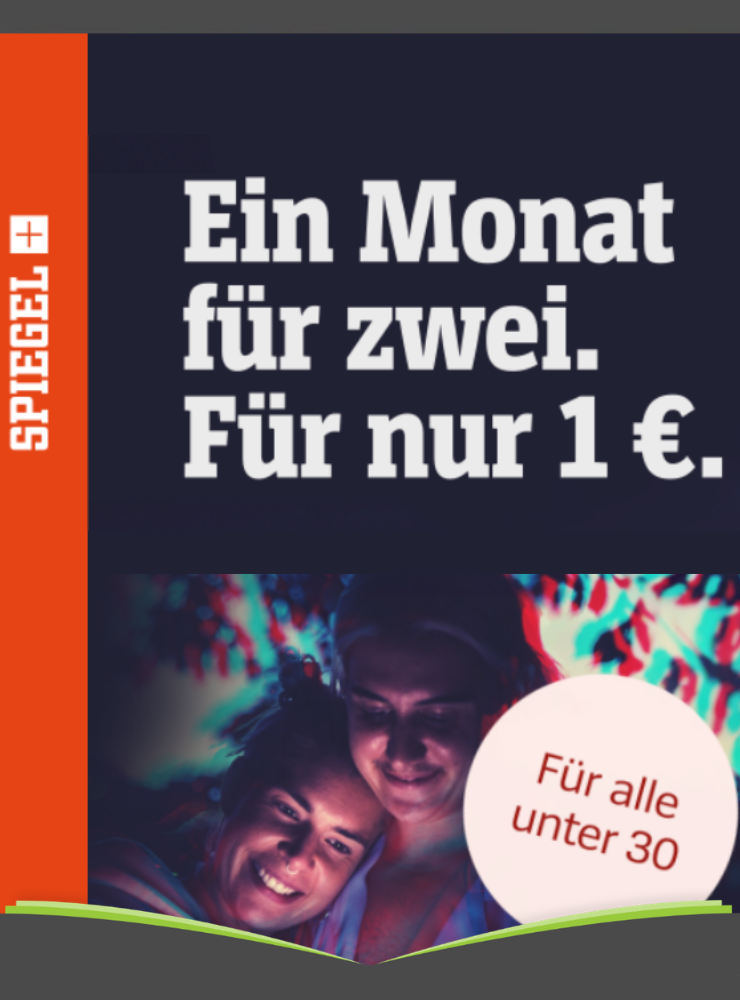 1 Monat SPIEGEL+ Duo U30 für 1 €