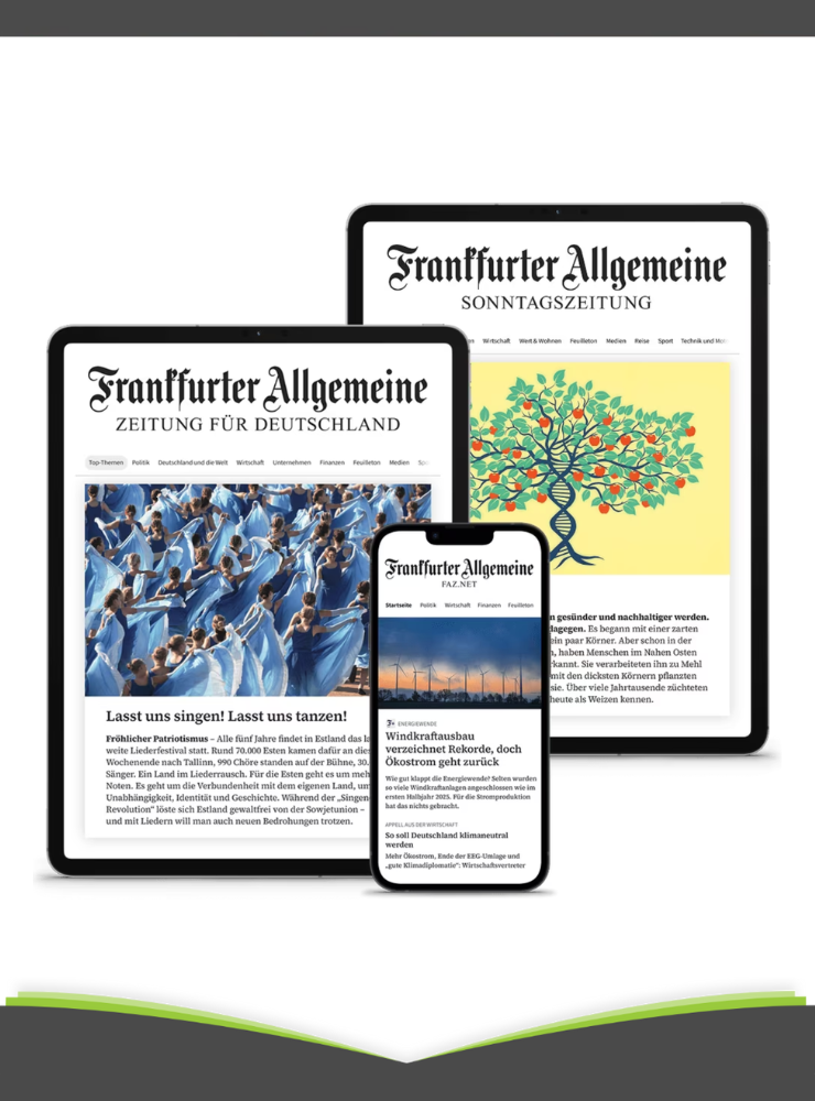 4 Wochen FAZ Digital für 9,90 €