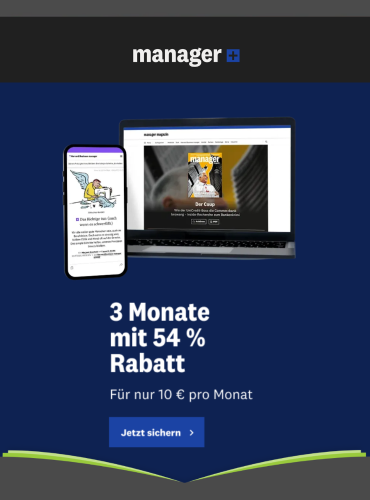 3 Monate manager+ für 10 € mtl.