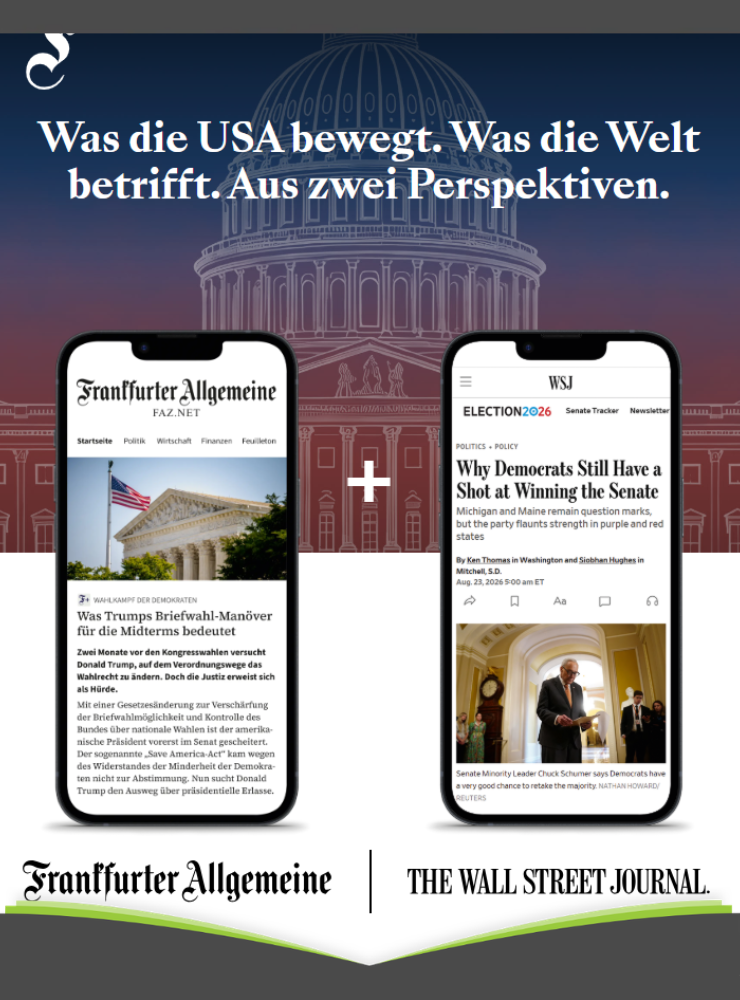 1 Jahr The Wall Street Journal gratis zum FAZ+ Abo