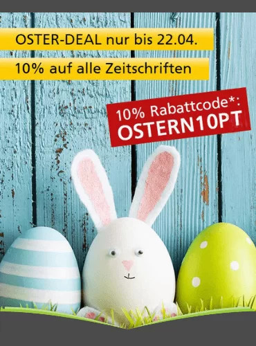 Zeitschriftenabo mit 10 % Rabatt auf die Kosten